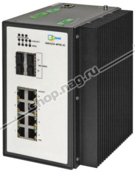 Управляемый промышленный POE коммутатор уровня 2 SNR-S212i-8POE-AC