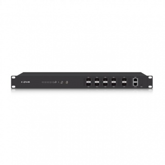 uFiber OLT - это оптический терминал с восемью GPON OLT SFP портами и двумя 10-гигабитными SFP+ портами