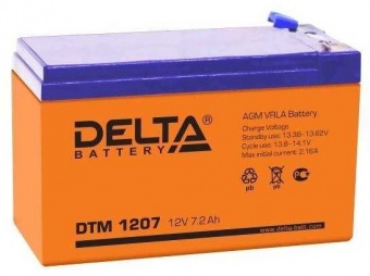 Свинцово-кислотный аккумулятор Delta DTM 1207