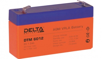Свинцово-кислотный аккумулятор Delta DTM 6012